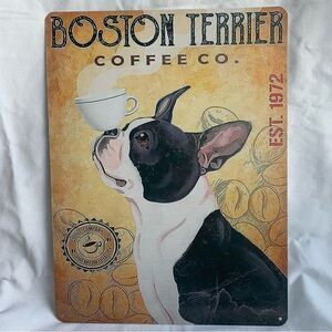 Boston Terrier Coffee Co. Wall Art - Black and White